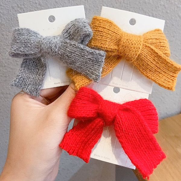 

discici] 2020 шерсть лук женщины вязаные глава rope корейский простой темперамент головной убор девушки cute волос группа oh2124