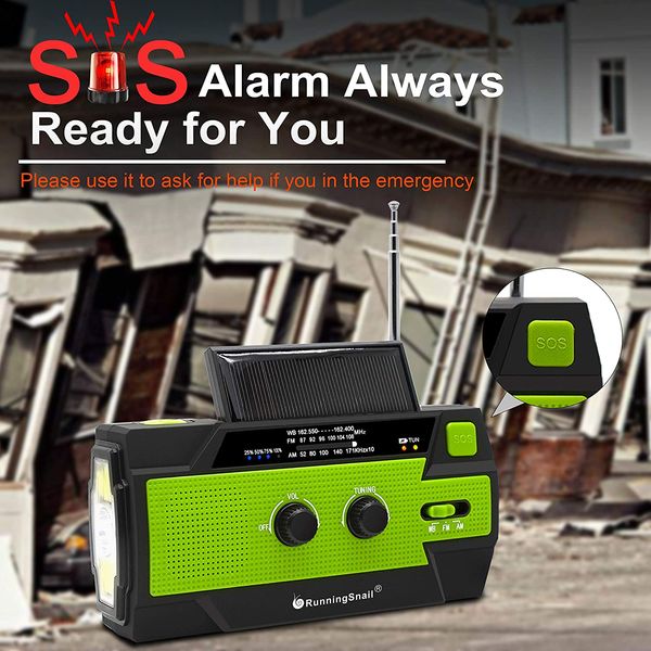 

guangzhou juropin digital crank emergency led lights with solar crank noaa antenna radio 2000 mah for outside emergency
