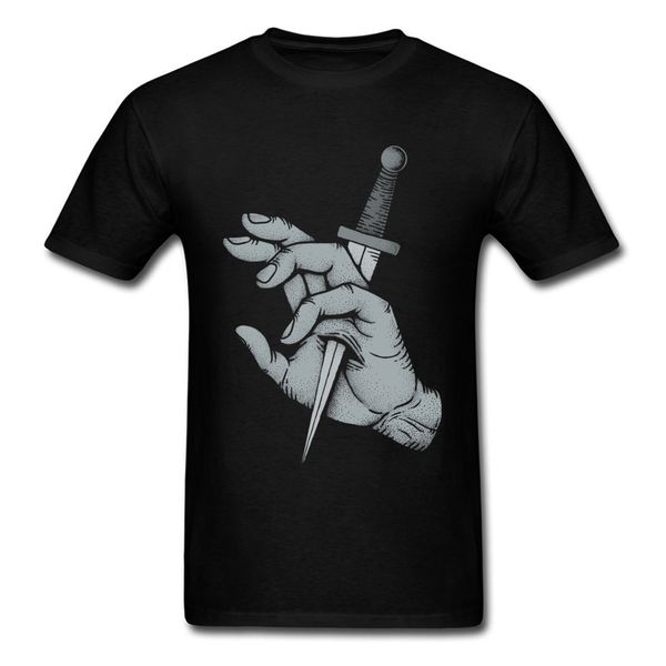 

2018 hip hop short sleeve streetwear stabbed injured hand vintage painting printed for men swag men hoodie designers t shirts sweatshirt