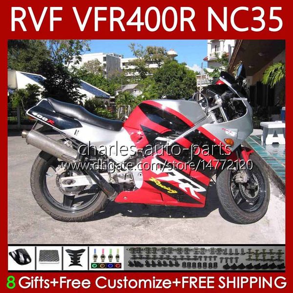 Bodys Kit для Honda RVF400R VFR400 R N35 V4 VFR400R 94-98 80NO.41 RVF VFR 400 RVF400 Глянцевый красный R 400RR 94 95 96 97 98 VFR400RR VFR 400R 1994 1995 1996 1996 1997 1998