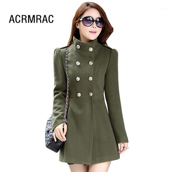 

women jacket slim spring and autumn coats solid color standing collar jacket women1, Black;brown
