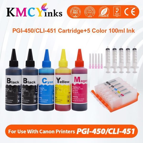 

kmcyinks pgi-450 refill ink kit for canon pixma ip7240 mg5440 mg5540 mg6440 mg6640 mg5640 ix6840 printer pgi450 ink cartridge1