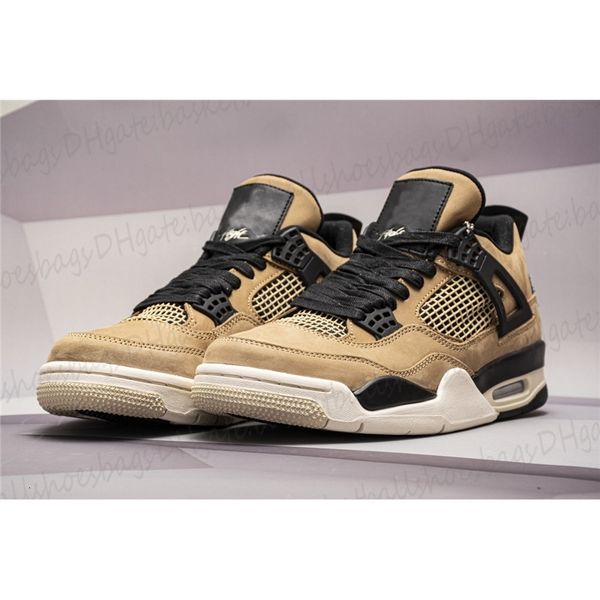 

j4 качества аутентичные iv высокие ретро грибной жемчужина чай с молоком женщины обувь mans спорт тапки баскетбол спортивная обувь с носками