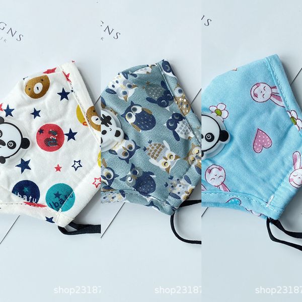 

ucs81u kid panda tiger breathing respirator with 2 filters cross-border special pm2.5 masks mascarilla cotton mask for 3-7 children 3 n