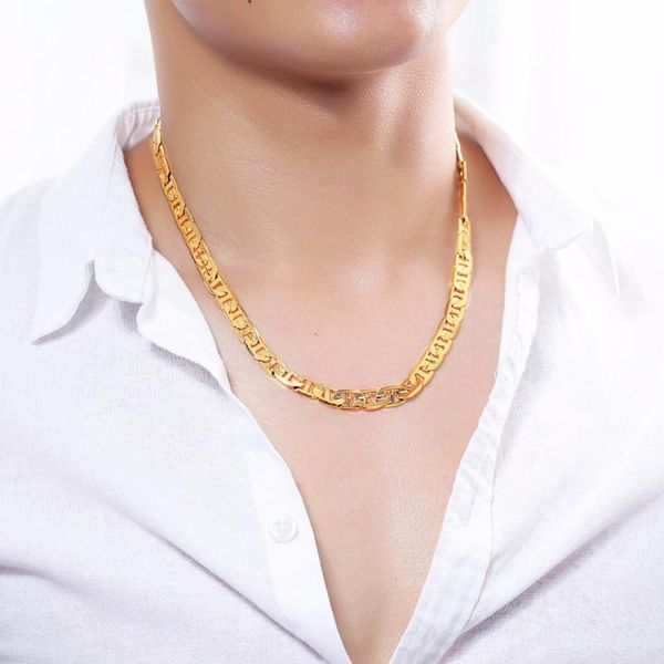 

chains g-shaped necklace personal domineering men's men 51cm no fade pendant holiday gift, Silver