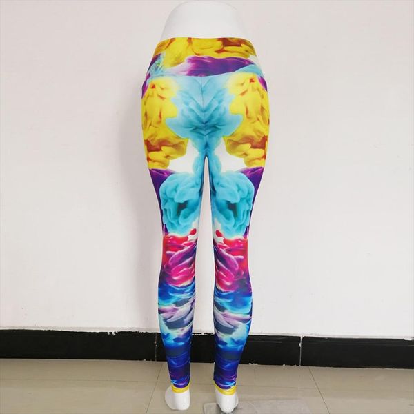 

leggings for ladies 2020 new printed leggings high waist hips stretch running fitness leggins mujer gothic 38, Black