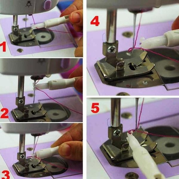 

1шт горячий продавая иглы threader стежка вставки инструмент для швейных машин иглы inserter ручной иглы нитевдеватель шитье инструмент bbyj