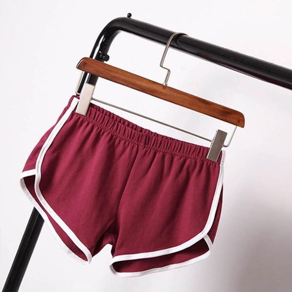 Damen Shorts Großhandel - 2021 Sommer Straße Frauen Elastische Taille Kurze Hosen All-Match Lose Massive Weiche Baumwolle Casual Femme1