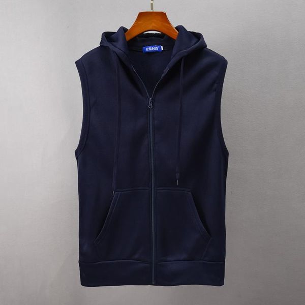 

new style autumn and winter woven nap hooded cardigan couples coat solid color fashion man large size hoodie sports waistcoat, Black;white