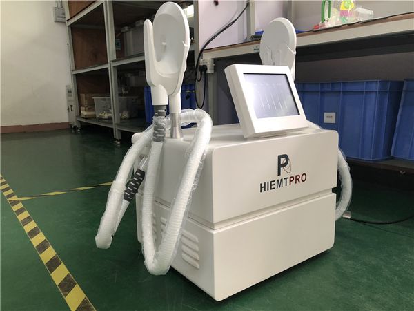 

2021 portable high intensity focused hiemt electromagnetic wave gym muscle training fat removal body reshaping machine, Black;white