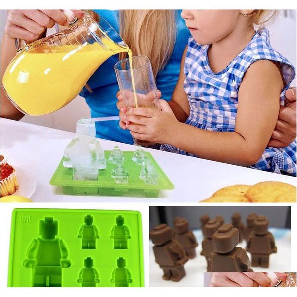 

diy man robot cocktails sile mold ice cube tray chocolate fondant mould diy bar party dri jllndj xhlight
