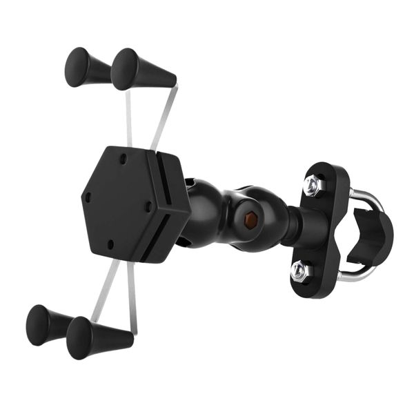 

universal waterproof 12v motorcycle mobile phone mount stand holder bike cellphone cradle with 2a usb charger for motorbike atv
