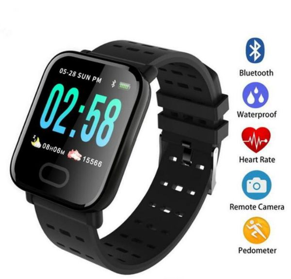 

fitbit band a6 silicone strap smart bracelet sport waterproof pedometer bluetooth multi-functional global version smart wristband for phones