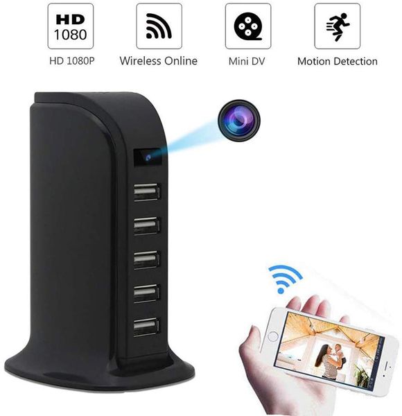 

new hd 4k mini wifi charger camera real-time surveillance motion detection loop recording wireless recorder support cam