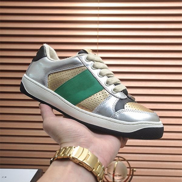 

2020 fashion g mens womens chaussures flat beautiful platform casual sneakers designers shoes leather solid colors dress shoe 38-45, Black