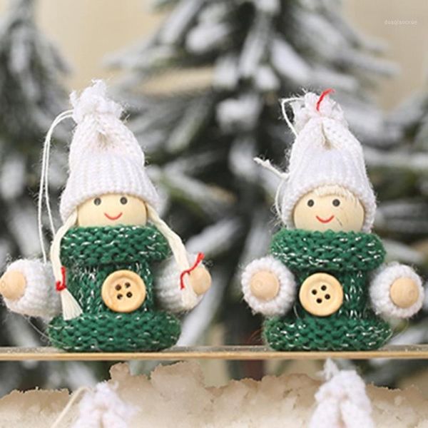

2x lovely soft doll hanging pendant toy christmas tree house window wall product counter family party office decor1