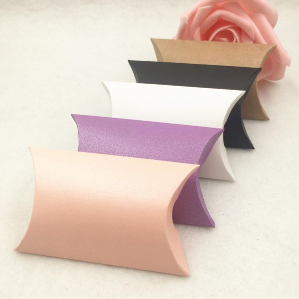 

100pcs lot style bicycle heart flower pattern kraft paper pillow shape boxes for candy cookie kraft paper packing boxes wmtogf bdesybag
