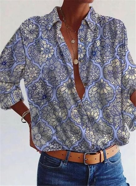 

women's blouses & shirts ladies shirt all-match large size casual woman fashion lapel long sleeve women, White