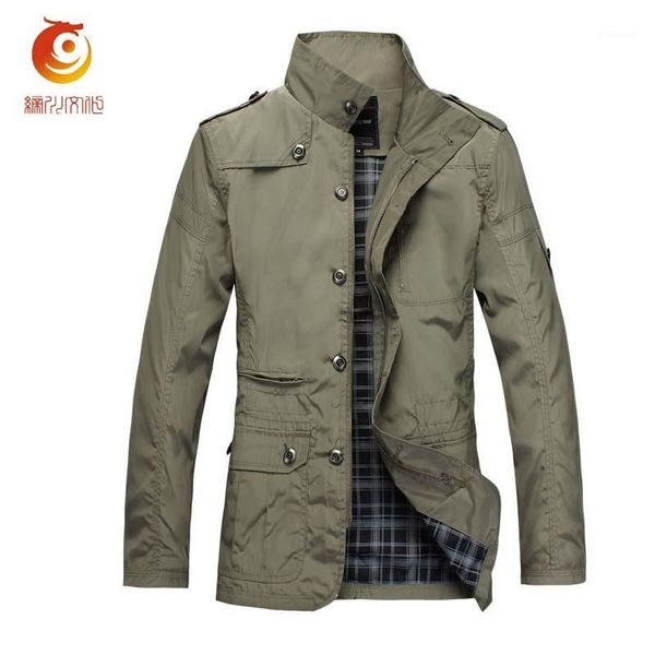 

spring mens trench coat plus size -5xl slim long windbreaker male stand collar zipper trenchcoat thin polyester mens overcoat1, Tan;black