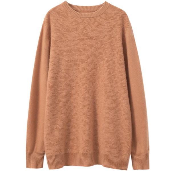 

men's sweaters warm thick soft pullover 2021 long-sleeved winter autumn large size plus shirt knittted 100% cashmere sweater men, White;black