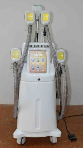 

2020 professional 5 handles cryolipolysis e fat lipolaser cavitation rf fat ing cryoshape bodysculpting body slimmingmachine#004, Black;white