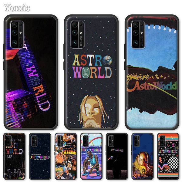 

soft case for huawei honor 20 8x 30 pro plus 10 lite 9x 20s 8a 2020 play 4t black tpu mobile phone cover travis scott astroworld