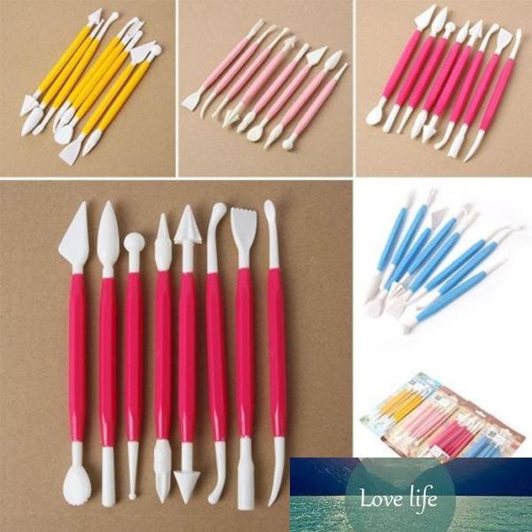 

8pcs/lot fondant cake pastry carving cutter 16 patterns flower sugar craft modelling tools clay chocolate cake decorating tool