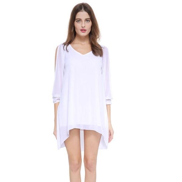 

of sweet dresses girls soild color v neck casual dress short style unique s-xxxl clothing gv9m, Black;gray