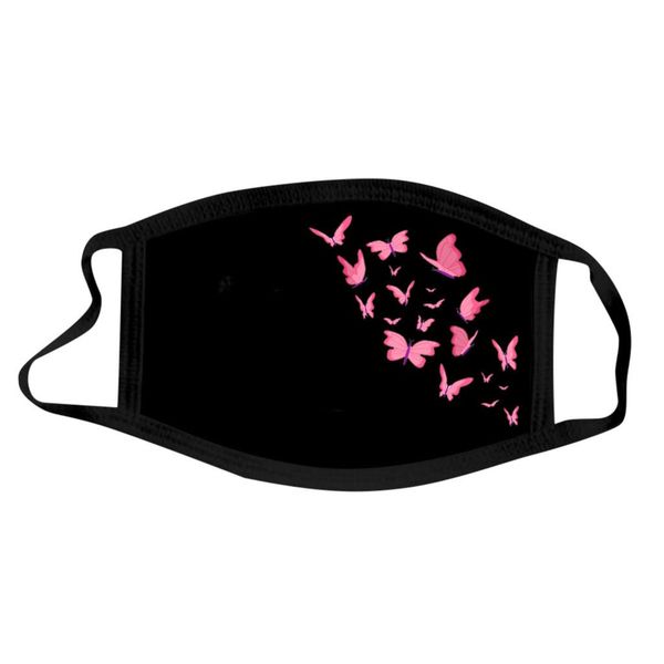 

butterfly masks fashion designer printed reusable fabric facemaskcloth decoration for masks masque coton reutilisable wmtgew, Black