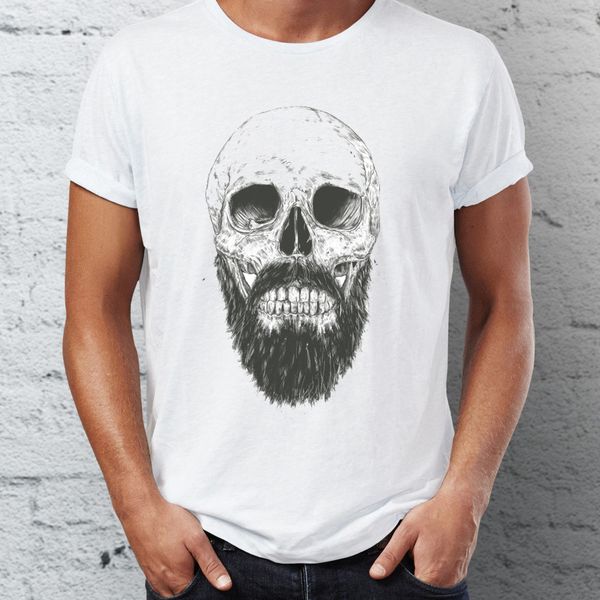 

men's t shirt the beard is not dead awesome skull drawing tee sport hooded sweatshirt hoodie