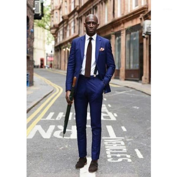 

new custom made blue slim fit notch lapel mens suits groom tuxedos groomsmen wedding formal suit (jacket+pants)1, White;black