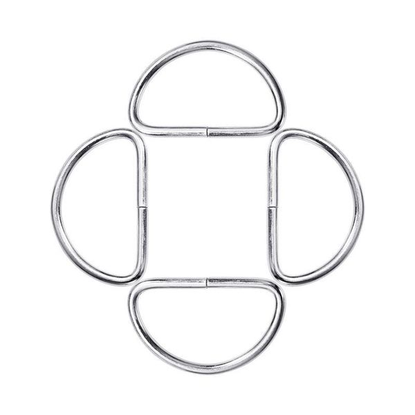 

20pcs vintage metal d ring buckles garment clothes diy needlework luggage sewing handmade bag purse manual bbynxi, Blike;white