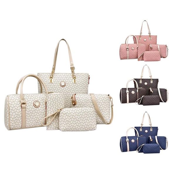 

jhd-пять-piece мода дама и мать мешок дикого printed fishbone плечо сумочка