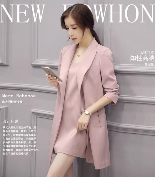 

fashion design women overcoat pink color elegant trench j41561, Tan;black