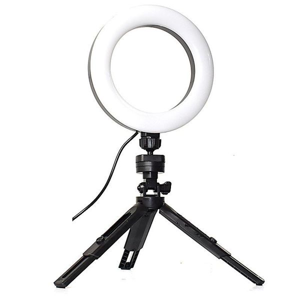 

tripods 3 in 1 selfie stick foldable mini tripod 6 inch ring fill light dimmable mobile phone adjustable stands