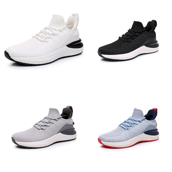 Sapatos não-marca mais baratos homens mulheres mulheres brancas brancas cinzentas luz azul luz respirável anal treinadores moda esportes ao ar livre sneakers 36-45