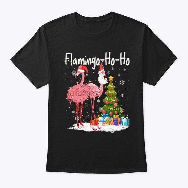 

men t shirt flamingo ho ho ho christmas light decor women t-shirt sport hooded sweatshirt hoodie