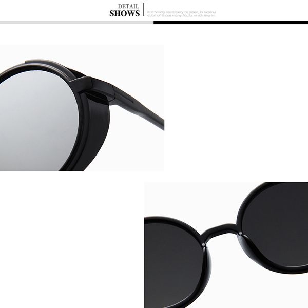 

round higodoy retro oversized goggle steampunk women sunglasses vintage steam punk trend ladies outdoor personality sun glasses