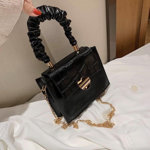 

летний небольшой мешок женщин в 2020 новая мода crossbody сумка портативный сплошной цвет телефона packet аллигатор pattern b486