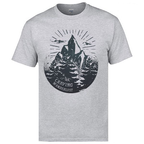 

жажда wanderlust mountain forest mens extended лето 100% хлопок crewneck дизайнеров толстовку мужской лучшие качества футболки толстовка