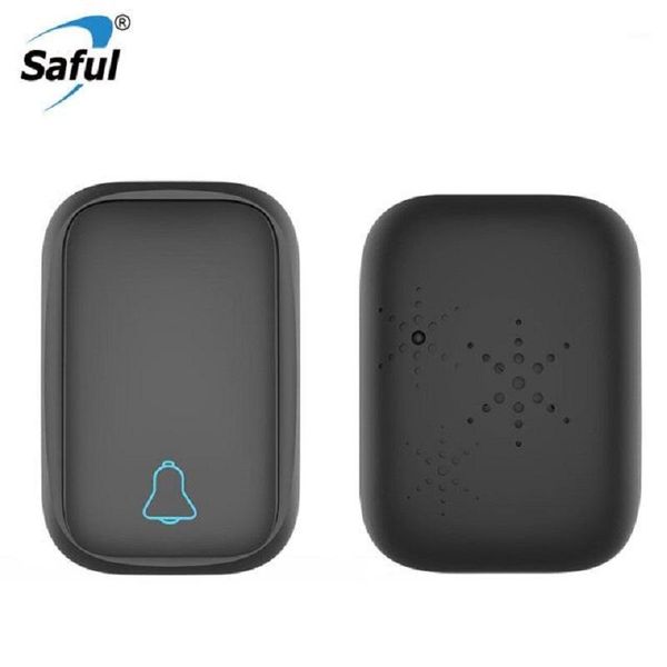 

saful wireless doorbell 220v waterproof push button with no battery eu/au/us/uk sound house outdoor calling ring bell1