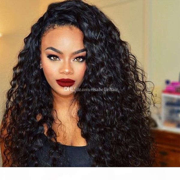 

pre plucked human hair lace front wigs black women 9a natural wave peruvian full lace virgin hair wig with baby hair, Black;brown