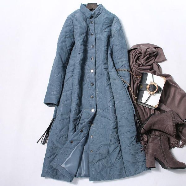 

parka down cotton korean vintage female jacket winter coat women clothes 2020 warm long manteau femme zt46041, Black