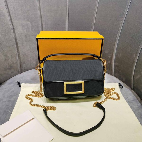 

ladies sac fourre tout mini pochette baguette black f chian genuine leather letter embossing bag shoulder crossbody bags handbag 7a high end