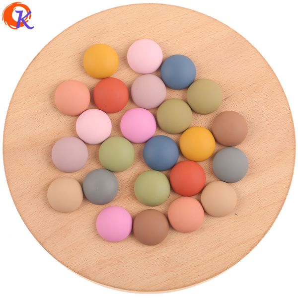 

cordial design 18*18mm 200pcs acrylic beads/jewelry accessories/matte effect/round shape/hand made/earring findings/diy making q1106