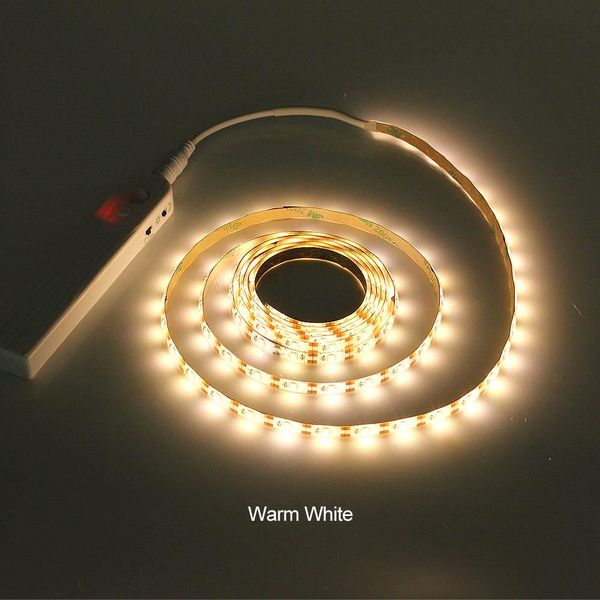 

anblub 1m 2m motion sensor led night light bed cabinet stairs light led strip lamp battery powered for tv backlight swy wmtbdm xhhair