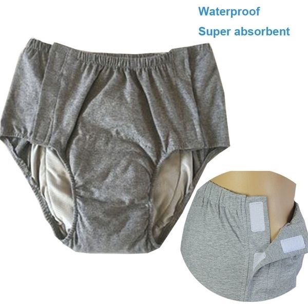 Yetişkin Bezi Bezi Nappy Inkontinence Kapak Su Geçirmez Kullanımlık Yıkanabilir Yaşlı İnsanlar İç Çamaşırı Pamuk Geniş Elastik Pantolon Abdl 201117