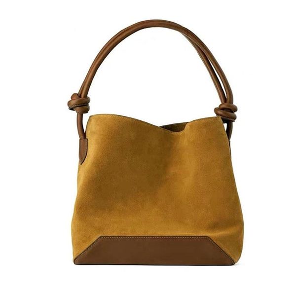 

fashion shoulder bag women nubuck luxury leather harajuku big totes girl handbags bolsas ladies bag vintage brown tote bags