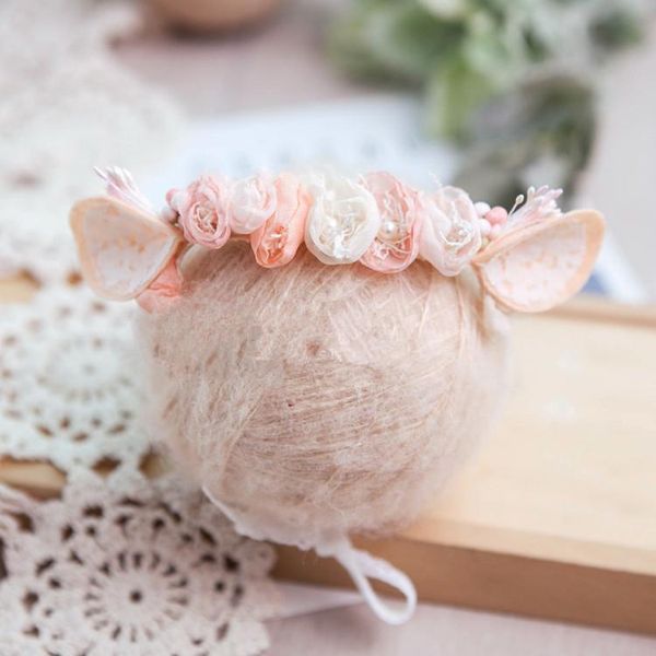 

neonatal p headgear hair band mouse baby hair band imitation flower silk flower hair band hundred tianbao pgraphy props qyldlq, Slivery;white