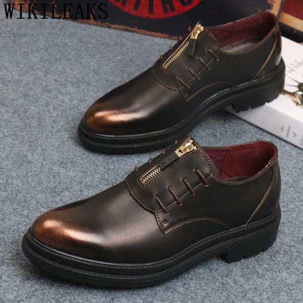 

oxford formal leather shoes for men official shoes for men designer italian calcados masculino sapato masculino social, Black